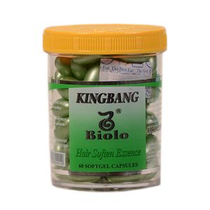 کپسول تقویت کننده مو کینگ بنگ مدل کراتین کد biolo حجم 60 میلی لیتر بسته 60 عددی